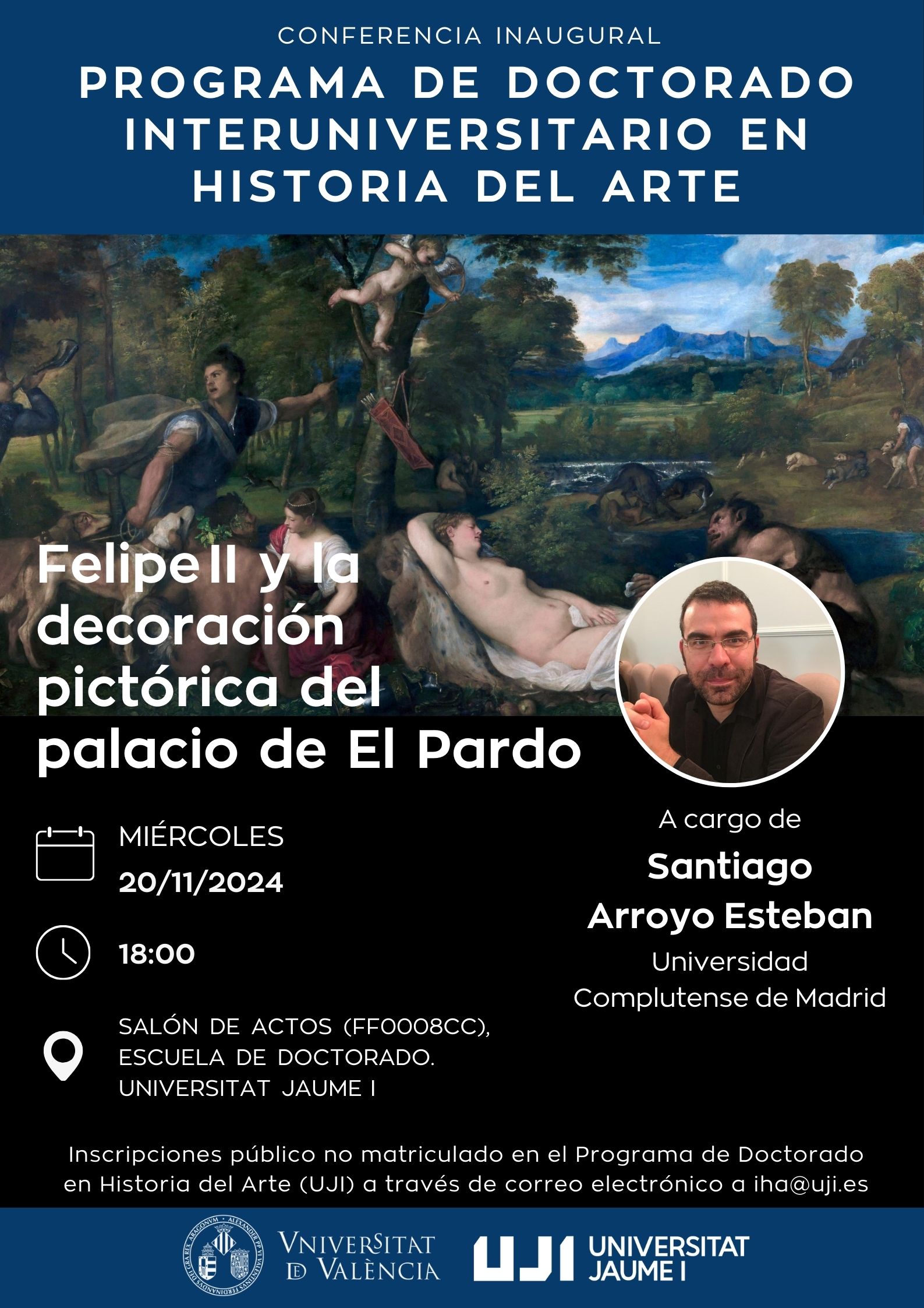 En este momento estás viendo Conferencia inaugural del Programa de Doctorado en Historia del Arte
