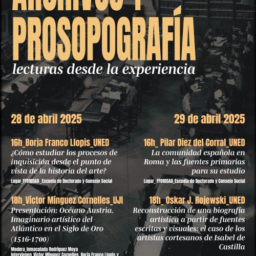 Nuevo curso de formación específica del doctorado: Archivos y prosopografía. Lecturas desde la experiencia